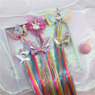 Ice and Snow Princess Elsa Wig Braid Headband Head Buckle Dream Mesh Snowflake Braid Festival Dressing Stage Hair Accessories