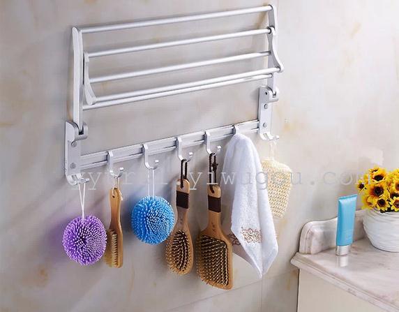 Aluminum Towel rack bathroom accessories bathroom Bathroom space suit metal Towel rack shelf Aluminum Towel rack bathroom accessories bathroom Bathroom space suit metal Towel rack shelf