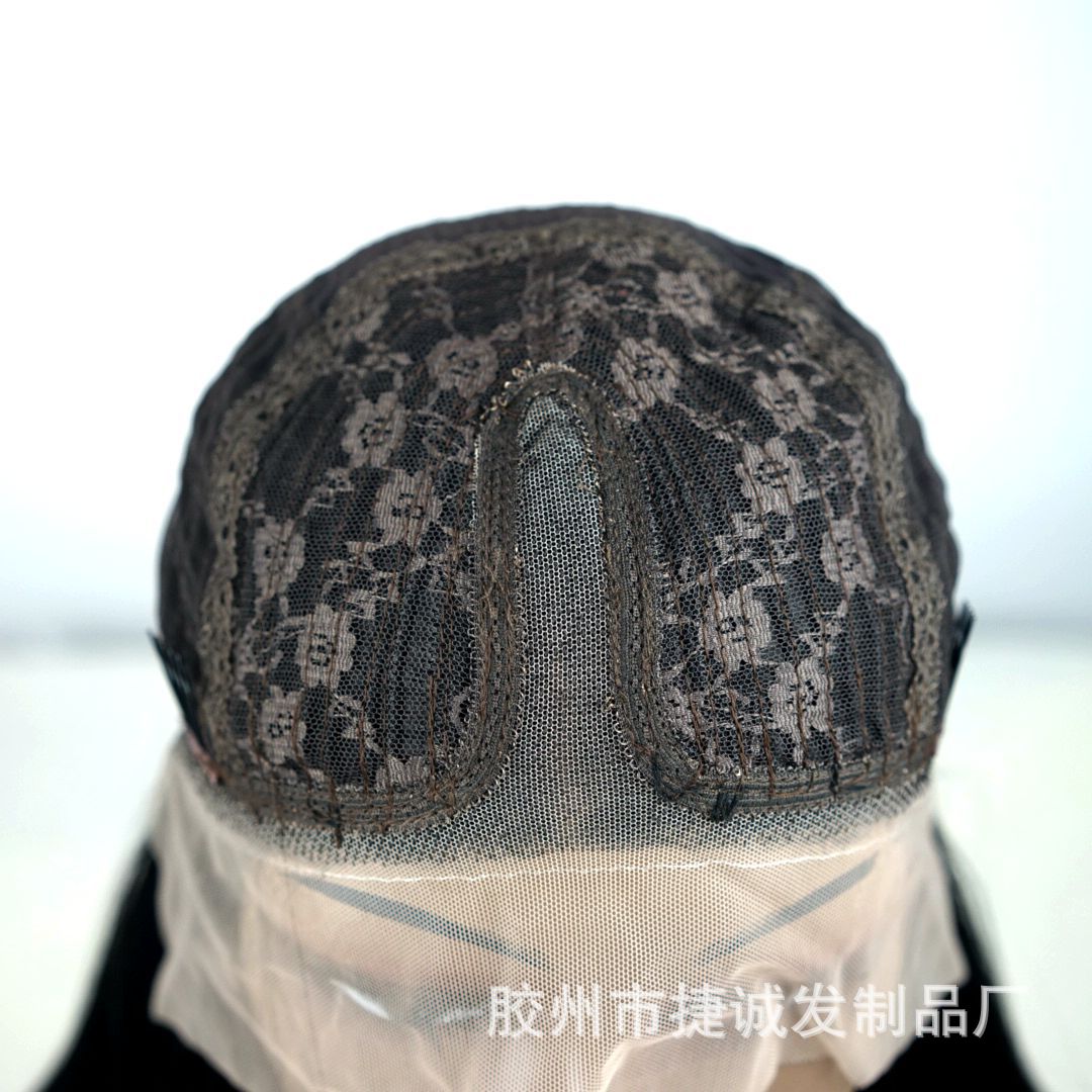 Wig Chemical Fiber Front Lace Wig Wholesale European and American Style Wig Women's T-Shaped Head Cover Matte High-Temperature Fiber Wig Sheath Wig Chemical Fiber Front Lace Wig Wholesale European and American Style Wig Women's T-Shaped Head Cover Matte High-Temperature Fiber Wig Sheath