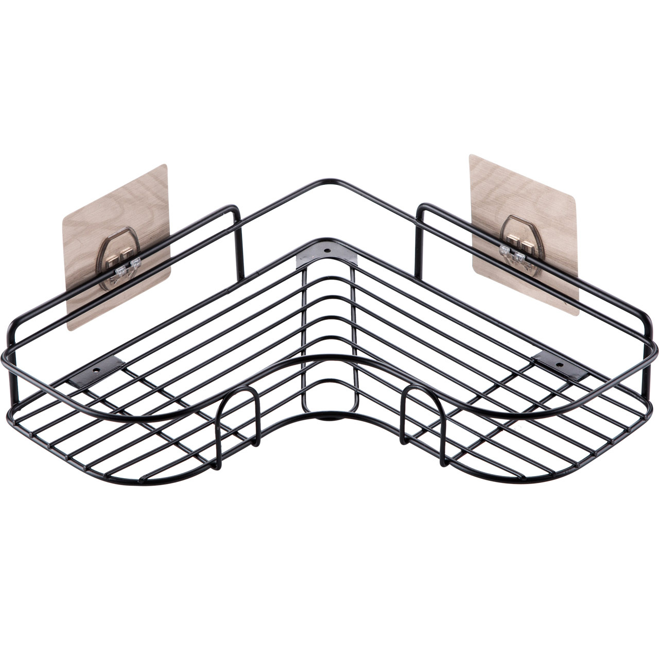 Bathroom Kitchen Corner Shelf Bathroom Corner Triangle Storage Rack Iron Punch-Free Factory Direct Sales with Stickers