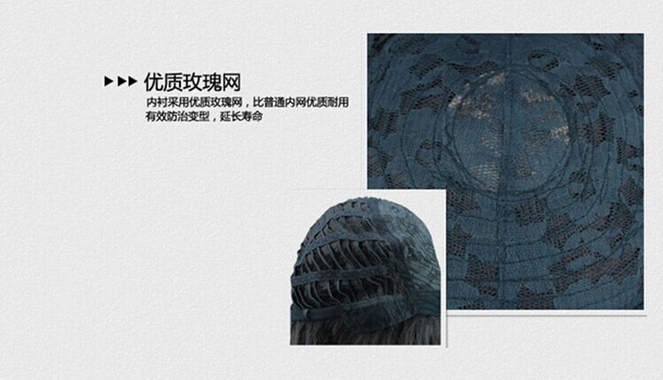 Thousand Ghost Blade Stove Door Nezuko Cos Wig Natural Black Gradient Brown Long Curly Hair