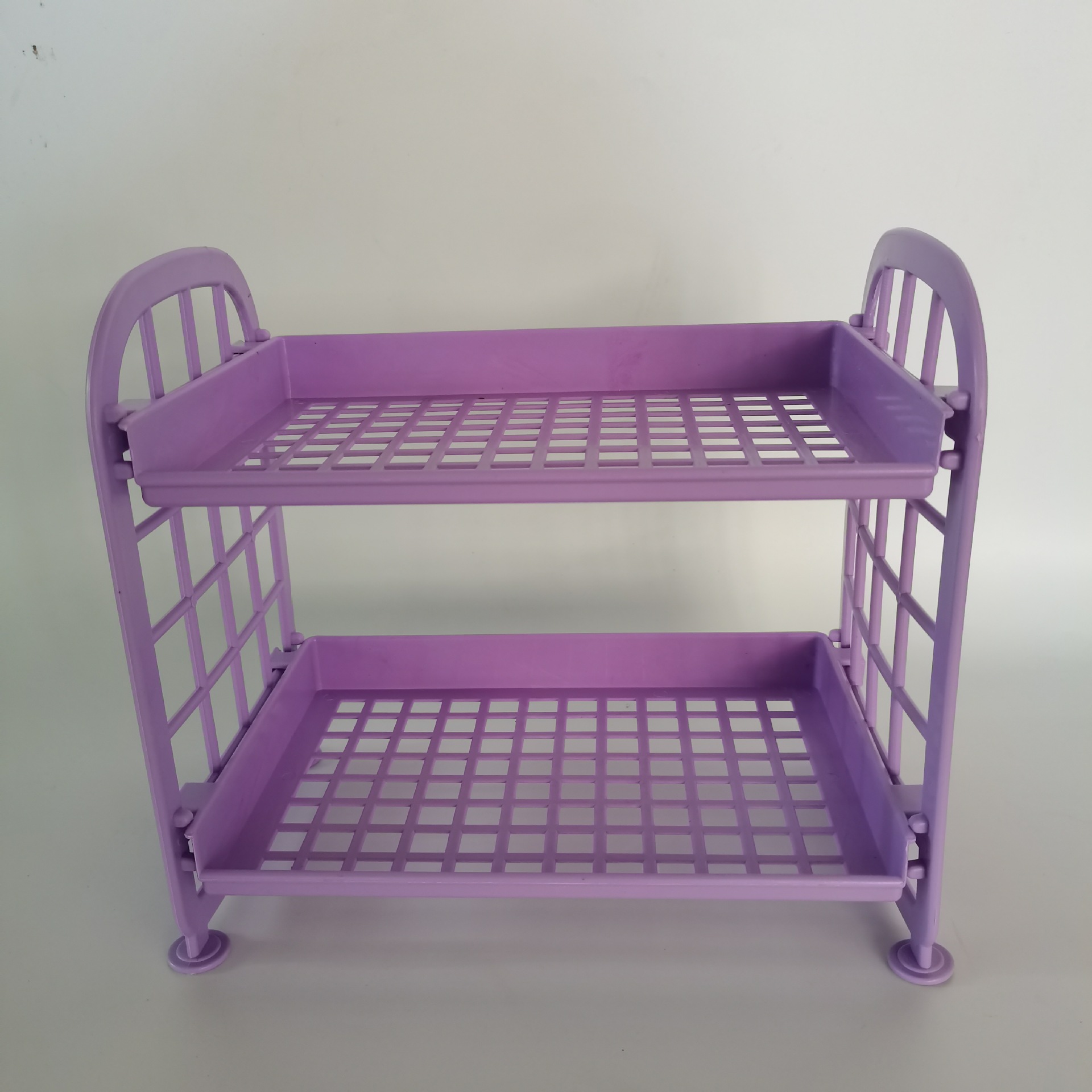 Cosmetics and Jewelry Double-Layer Folding Storage Shelf Desktop Bathroom Kitchen Shelf
