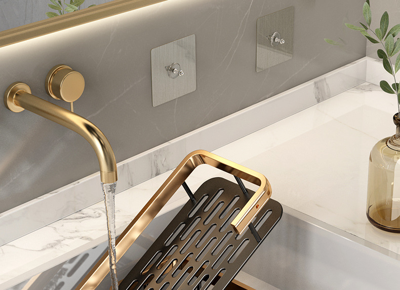 Punch-Free Bathroom Rack Bathroom Shelf Toilet Sink Bench Accessories Wall Hanging Wall Mounted Storage Rack Punch-Free Bathroom Rack Bathroom Shelf Toilet Sink Bench Accessories Wall Hanging Wall Mounted Storage Rack