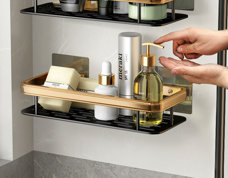 Punch-Free Bathroom Rack Bathroom Shelf Toilet Sink Bench Accessories Wall Hanging Wall Mounted Storage Rack Punch-Free Bathroom Rack Bathroom Shelf Toilet Sink Bench Accessories Wall Hanging Wall Mounted Storage Rack