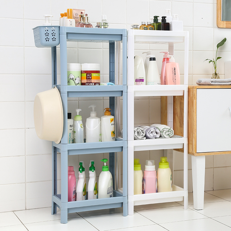 Bathroom Shelf Floor Plastic Multi-Layer Toilet Sink Shower Bathroom Bathroom Storage Shelves