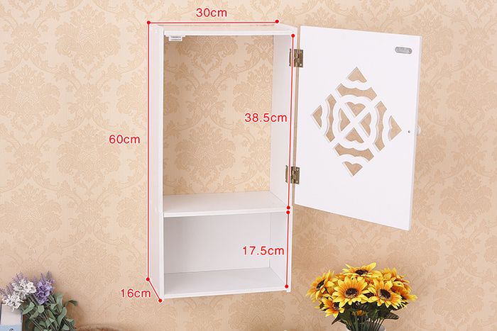 Bathroom moistureproof and antiseptic shelf bathroom wall hanging toilet cosmetics collection box.