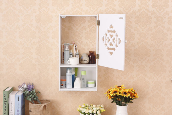 Bathroom moistureproof and antiseptic shelf bathroom wall hanging toilet cosmetics collection box.
