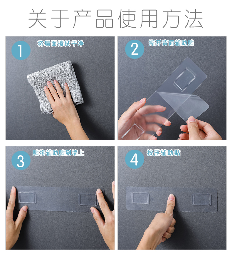 No Punch Toothbrush Holder Storage Wall-Mounted Bathroom Toothbrush Cup Shelf Tooth Glass Suit Wall-Mounted Storage Rack