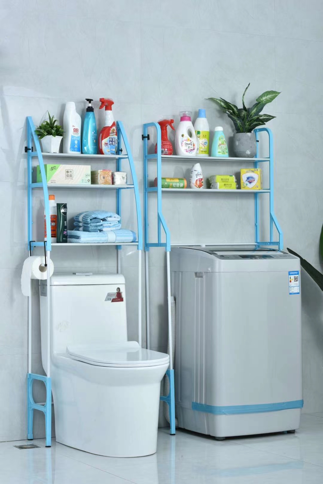 Punch-Free Toilet Rack Bathroom Toilet Toilet Storage Washing Machine Toilet Floor Toilet Shelf