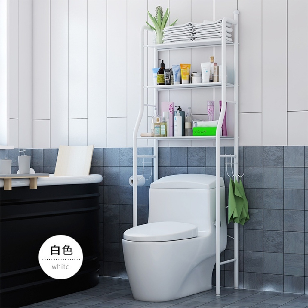 Punch-Free Toilet Rack Bathroom Toilet Toilet Storage Washing Machine Toilet Floor Toilet Shelf