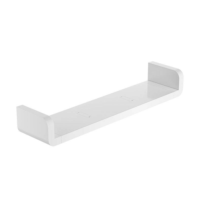 Perforation-free bathroom shelf wall rack or plastic storage shelf