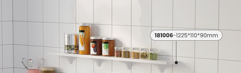 Perforation-free bathroom shelf wall rack or plastic storage shelf