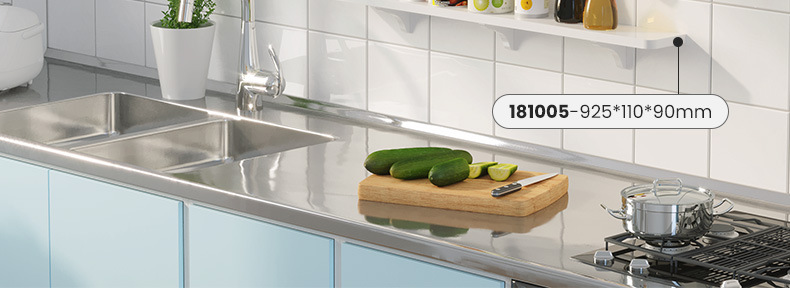 Perforation-free bathroom shelf wall rack or plastic storage shelf