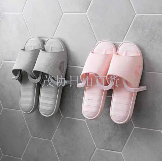 Wall pastes shoe rack bathroom wall hangs type slipper shelf to use a house
