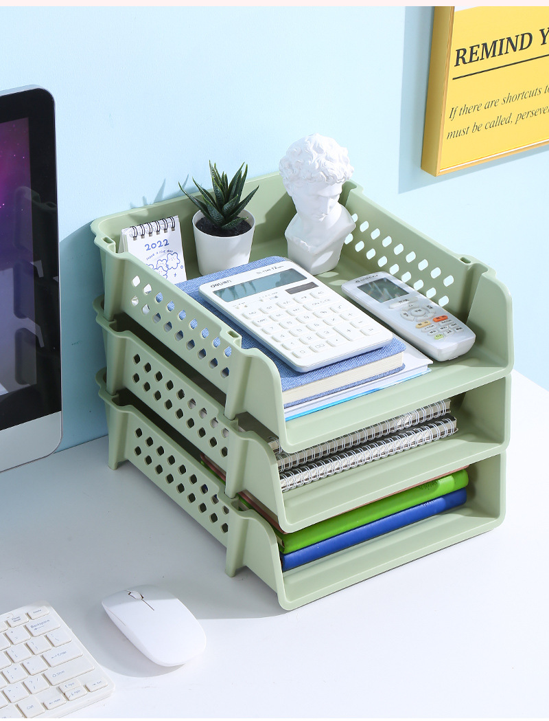 Office Desktop A4 File Box Home Bathroom Bathroom Storage Rack Stackable Layered Plastic File Shelf Office Desktop A4 File Box Home Bathroom Bathroom Storage Rack Stackable Layered Plastic File Shelf