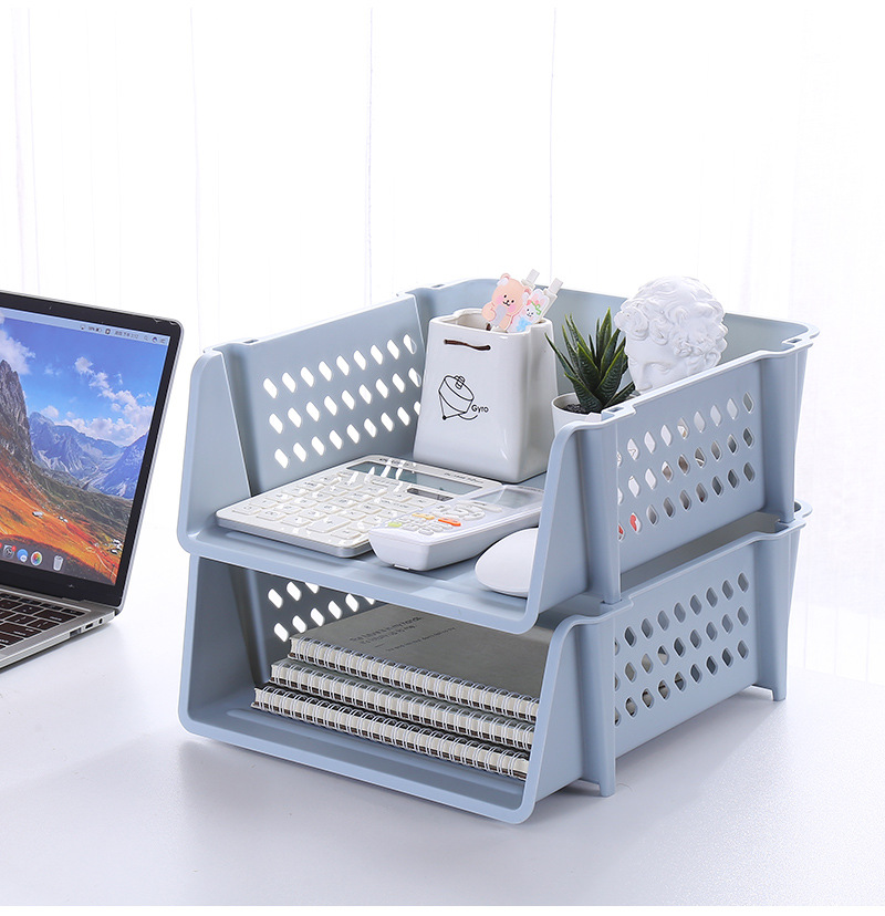 Office Desktop A4 File Box Home Bathroom Bathroom Storage Rack Stackable Layered Plastic File Shelf Office Desktop A4 File Box Home Bathroom Bathroom Storage Rack Stackable Layered Plastic File Shelf