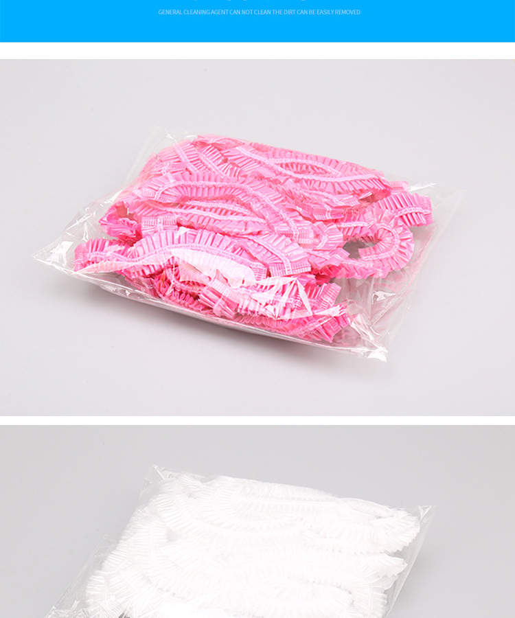 Factory Supply Disposable Shower Cap Strip Shower Cap Waterproof Shower Cap Hotel Hotel Disposable Shower Cap