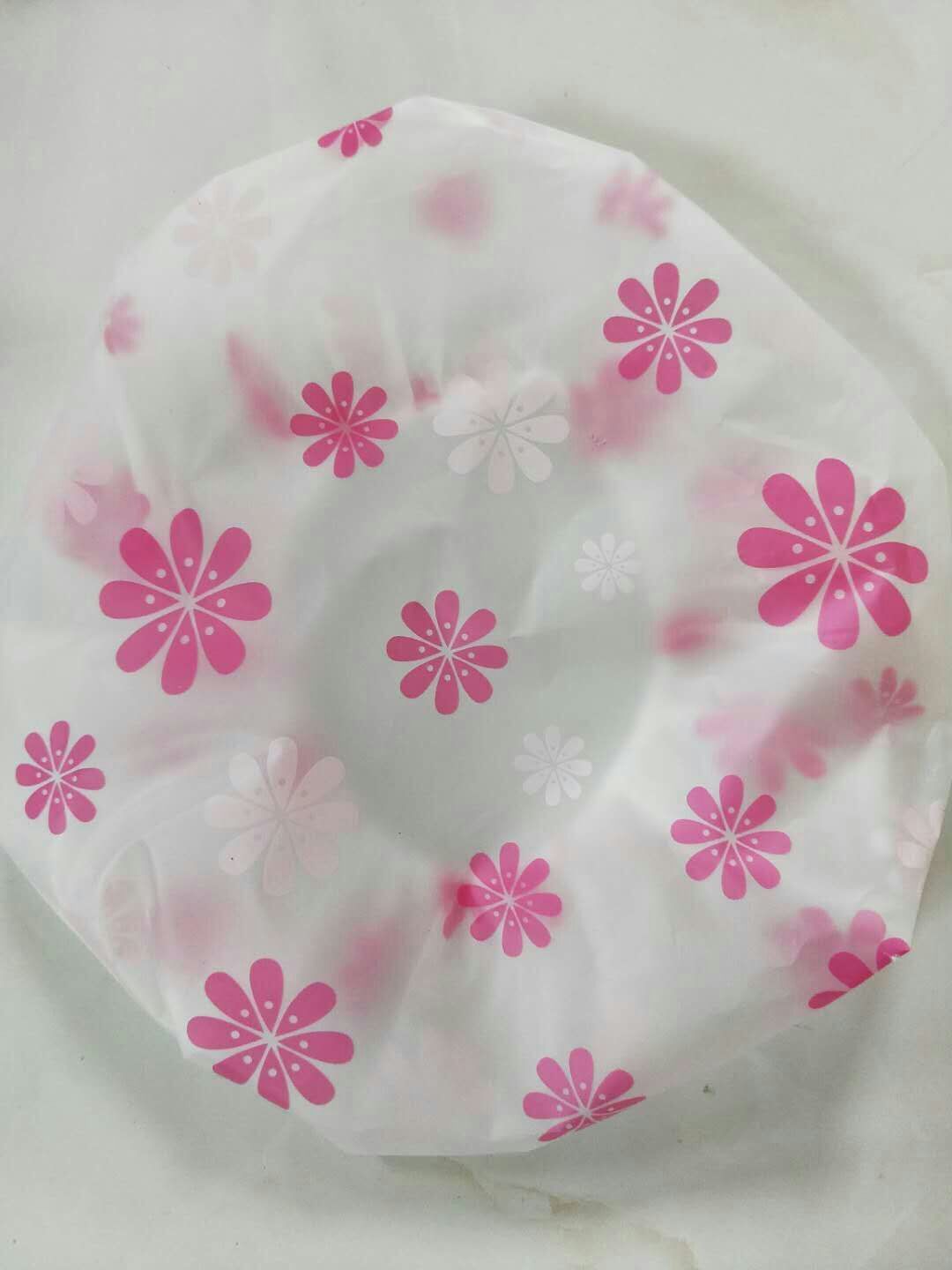 Enlarged and thickened waterproof shower cap cute shower cap for adult women