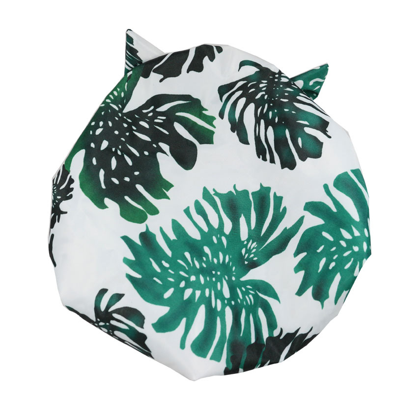 Shower Cap Waterproof Amazon Elastic Bow Black and White Stripes Shower Cap Female Yiwu Manufacturers Customizable Pattern Shower Cap Waterproof Amazon Elastic Bow Black and White Stripes Shower Cap Female Yiwu Manufacturers Customizable Pattern