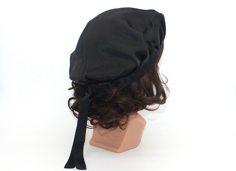 Mulberry Silk Maternity Confinement Household Shower Cap Lace-up Adjustable Women's Adult Home Long Hair Silk Nightcap
