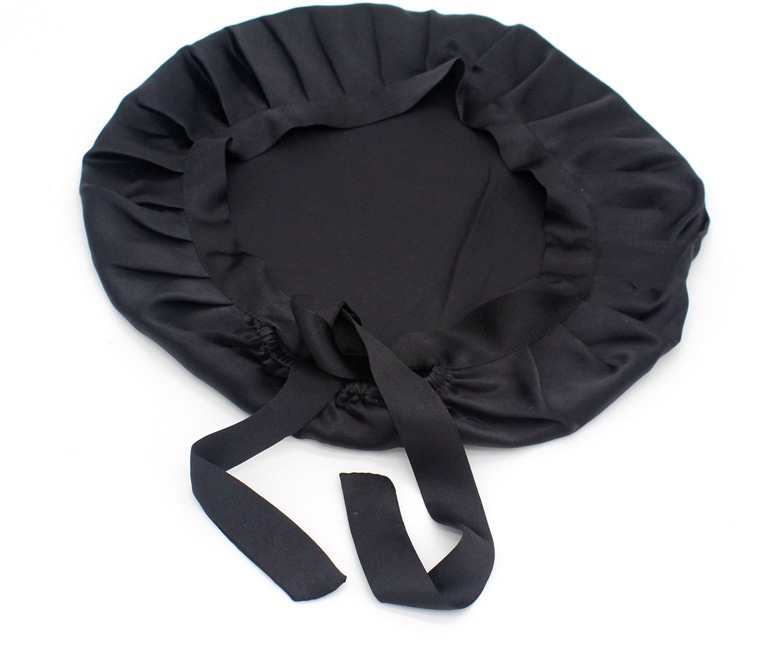 Mulberry Silk Maternity Confinement Household Shower Cap Lace-up Adjustable Women's Adult Home Long Hair Silk Nightcap