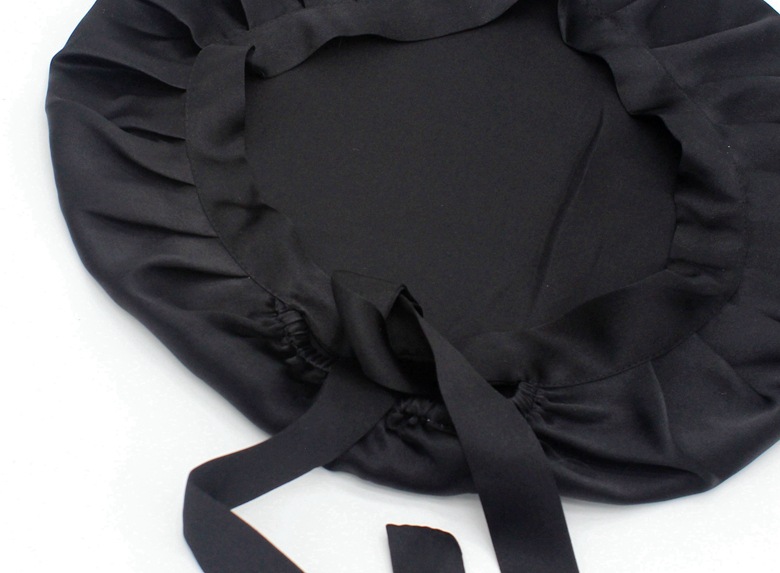 Mulberry Silk Maternity Confinement Household Shower Cap Lace-up Adjustable Women's Adult Home Long Hair Silk Nightcap