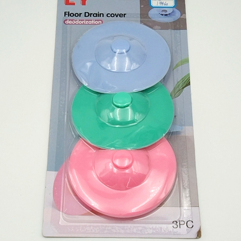 Push-Type Sink UFO-Shaped Floor Drain Cover TikTok Same Drainage Ball Gag Anti-Blocking Floor Drain Factory
