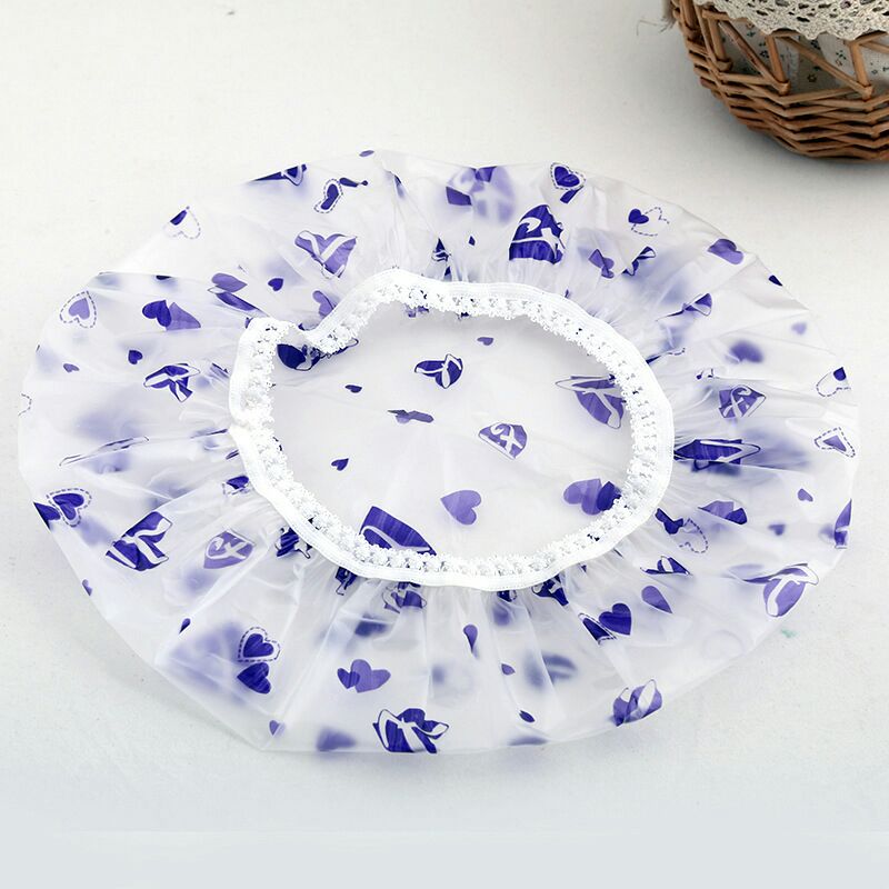 EVA waterproof shower cap color environmental protection hotel household shower cap thickening can be reused