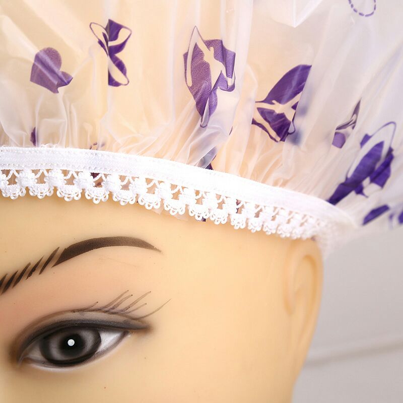 EVA waterproof shower cap color environmental protection hotel household shower cap thickening can be reused