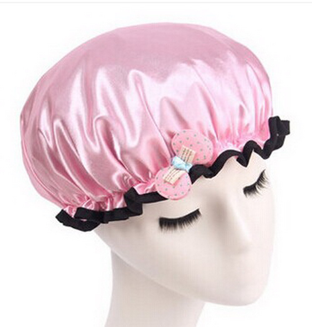 Cute cartoon children shower cap waterproof big children shower cap dry hair cap baby ear protection shampoo cap