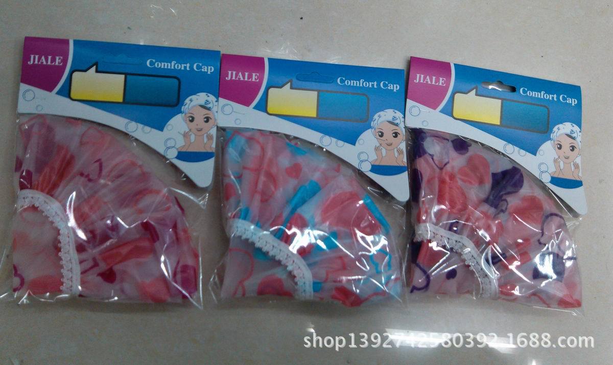 Small Fresh Shower Cap / double shower cap / thick cap