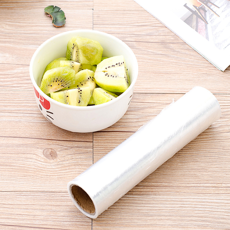 Factory Direct Sales PE Material Food Grade Plastic Wrap Low and High Temperature Resistant Colorless Transparent Thickened Fruit Special Plastic Wrap