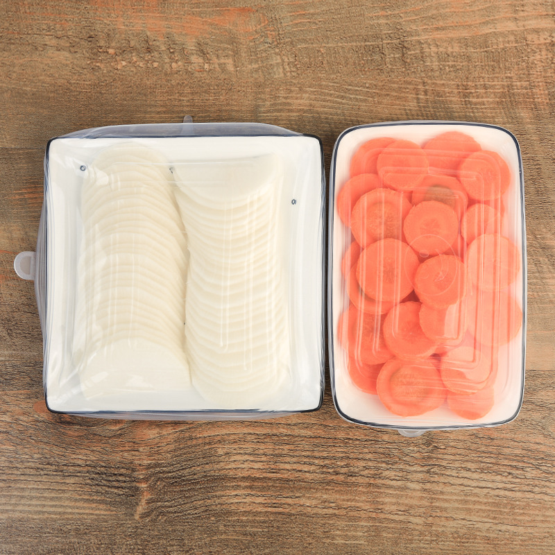 Square silica gel six-piece fresh keeping cover Stretch bowl Cover Microwave sealed plastic wrap convenient Cover