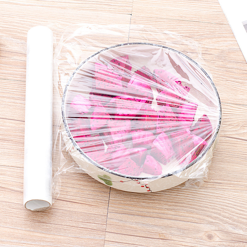 Manufacturers direct PE material food grade plastic wrap low temperature colorless transparent special thickening plastic wrap wholesale