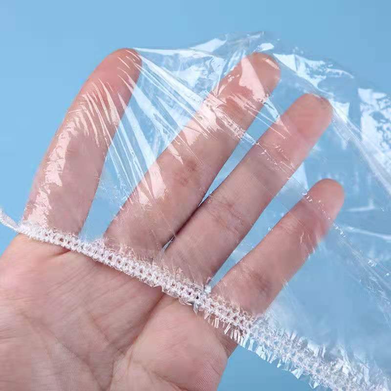 In Stock Wholesale Disposable Cap Bags PE Plastic Film Strip Waterproof Shower Cap Food Plastic Wrap Sets In Stock Wholesale Disposable Cap Bags PE Plastic Film Strip Waterproof Shower Cap Food Plastic Wrap Sets