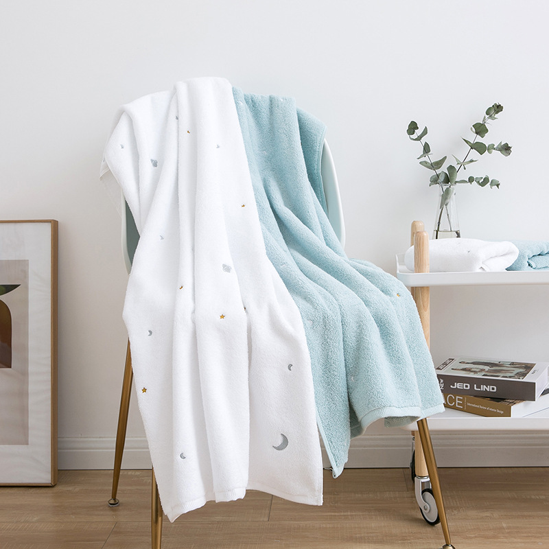 Yiwu Good Goods Pure Cotton Xingyue Thickened Bath Towel Gift Gift Gift Bath Towel Adult Couple Absorbent Bath Towel Set Bath Towel