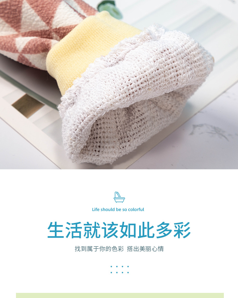 Factory Direct Supply Bath Towel Thick Mud Rubbing Scrubbing Gray Double-Sided Bath Bath Towel Adult Rubbing Back Bath Gloves Factory Direct Supply Bath Towel Thick Mud Rubbing Scrubbing Gray Double-Sided Bath Bath Towel Adult Rubbing Back Bath Gloves