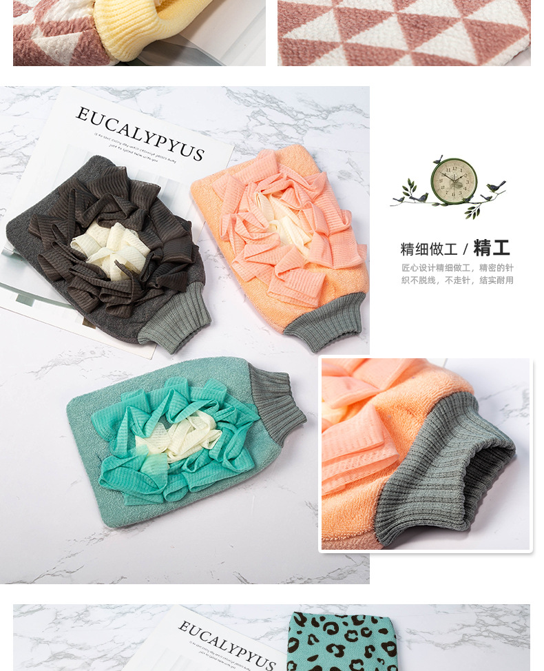 Factory Direct Supply Bath Towel Thick Mud Rubbing Scrubbing Gray Double-Sided Bath Bath Towel Adult Rubbing Back Bath Gloves Factory Direct Supply Bath Towel Thick Mud Rubbing Scrubbing Gray Double-Sided Bath Bath Towel Adult Rubbing Back Bath Gloves