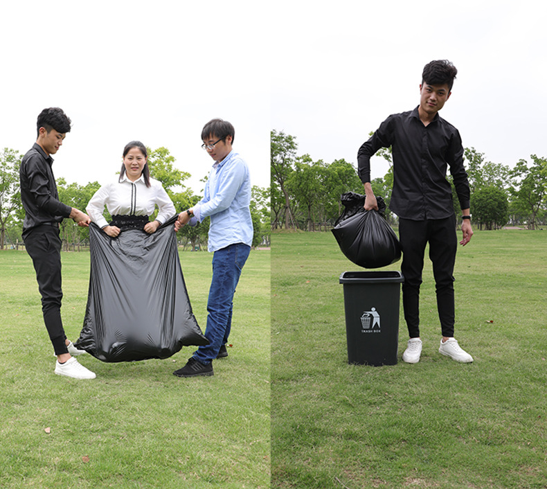 Black Thickened Disposable Large Plastic Bag Hotel Kitchen Property Commercial Oversized Garbage Bag Large Wholesale Black Thickened Disposable Large Plastic Bag Hotel Kitchen Property Commercial Oversized Garbage Bag Large Wholesale