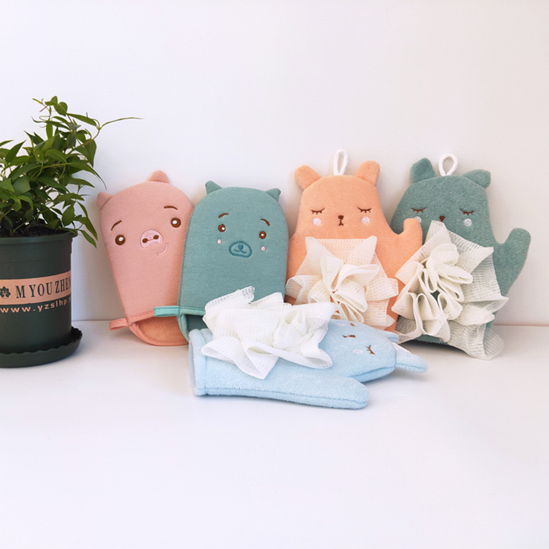 Futian Girl Bath Towel Strong Rubbing Bath Towel Baby Special Fine Yarn No Pain Decontamination Rub Back Gloves