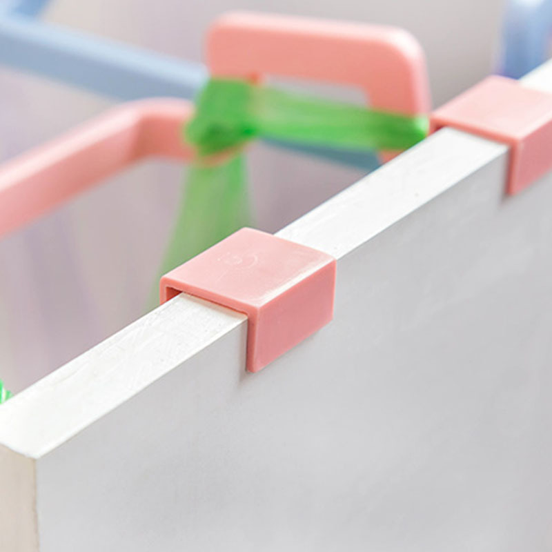 Kitchen Hanging Cabinet Door Trash Rack Door Back Type Garbage Bag Storage Rack Plastic Bag Rack Trash Can Bracket