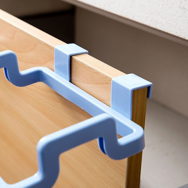 Kitchen Hanging Cabinet Door Trash Rack Door Back Type Garbage Bag Storage Rack Plastic Bag Rack Trash Can Bracket