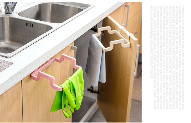 Kitchen Hanging Cabinet Door Trash Rack Door Back Garbage Bag Storage Rack Plastic Bag Rack Trash Can Holder