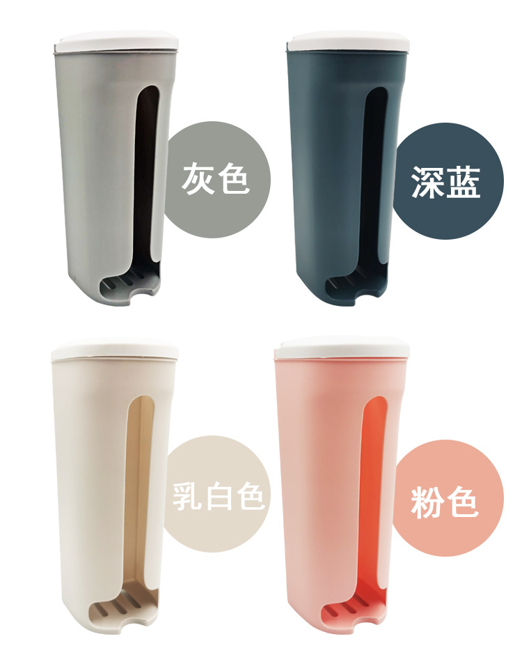 Garbage Bag Storage Box Kitchen Convenient Plastic Bag Collector Bag Storage Box Wall-Mounted Removable Plastic Bag Storage
