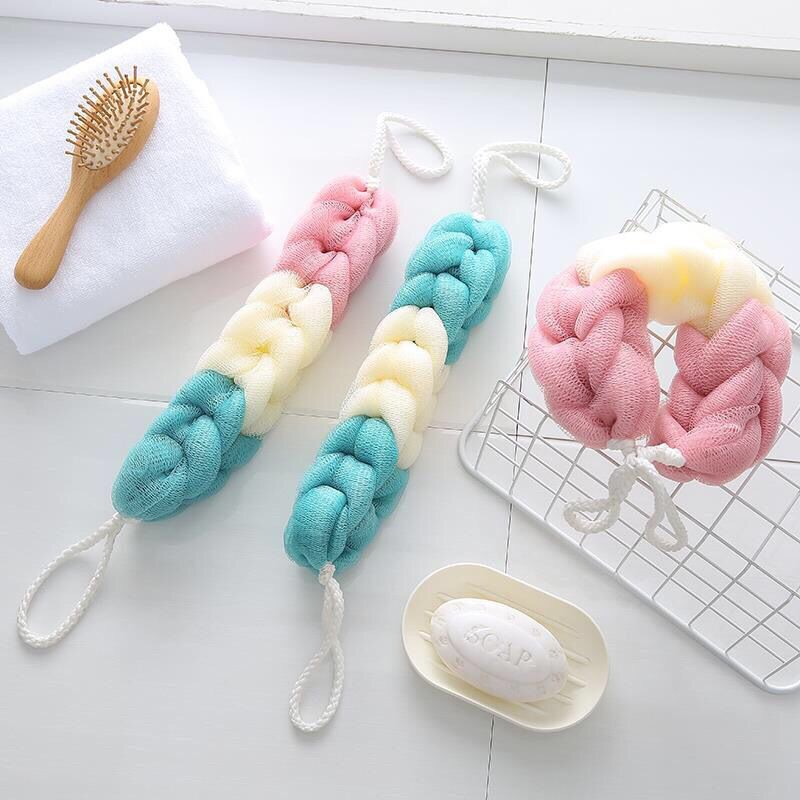 Junmei Three-Color Strip Adult Back Rubbings Strip Bath Towel Back Rub Strong Cleaning Bath Towel Factory Direct Sales