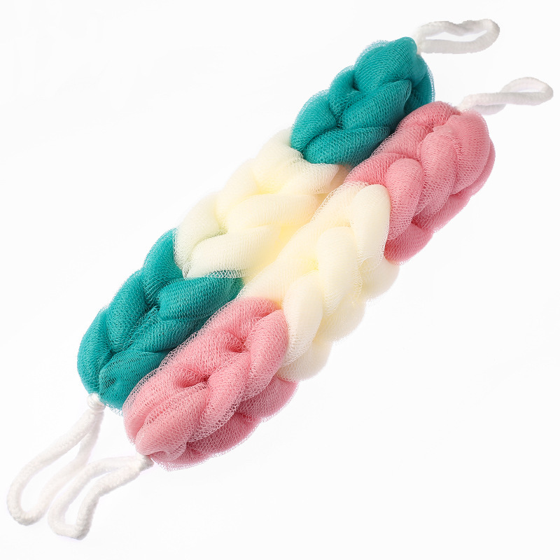 Junmei Three-Color Strip Adult Back Rubbings Strip Bath Towel Back Rub Strong Cleaning Bath Towel Factory Direct Sales