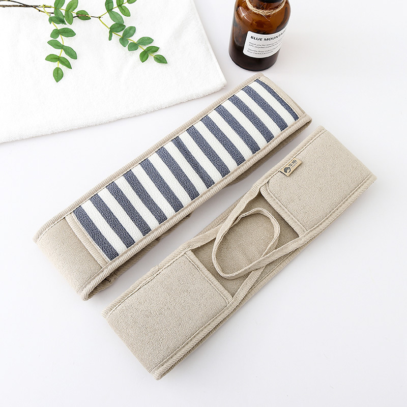 Striped Back Rub Bath Towel Thickened Powerful Rubbing Mud Shower Foaming Net Strip Rubbing Bath Non-Luffa Material Back Rub Towel Spot