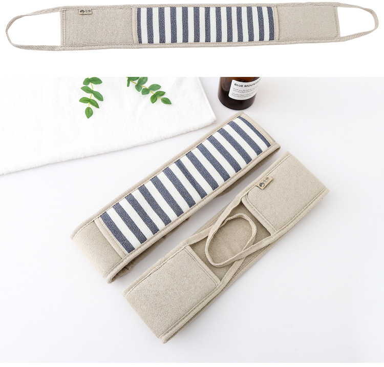 Striped Back Rub Bath Towel Thickened Powerful Rubbing Mud Shower Foaming Net Strip Rubbing Bath Non-Luffa Material Back Rub Towel Spot