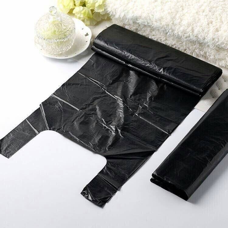 [Cheap and Thick] Black Garbage Bag Thickened Household Portable Disposable Garbage Bag with Handle