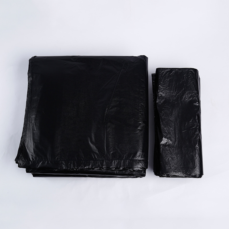 Thickened Plain Top Type Black Plastic Bag Hotel Hospital Household Large and Small Spot Garbage Bag Black Factory Direct Supply